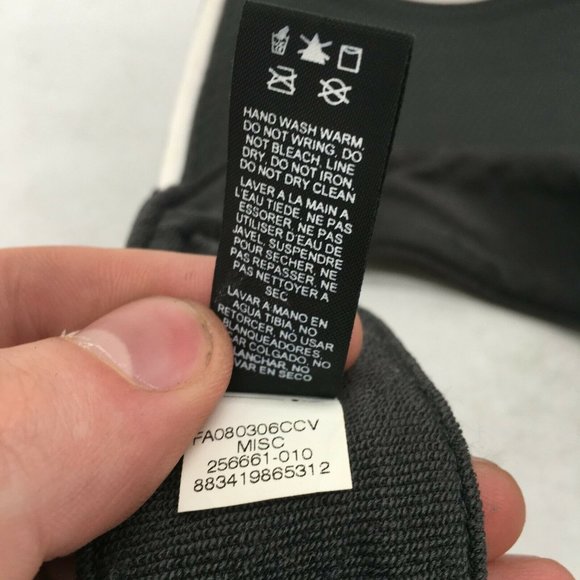 Nike Visor Cap Hat Black White Mens One Size Adjustable Curved Bill Casual/Golf - Picture 10 of 10